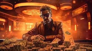 Ilustrasi mobile user menikmati hiburan olahraga dan casino secara aman dengan landak11
